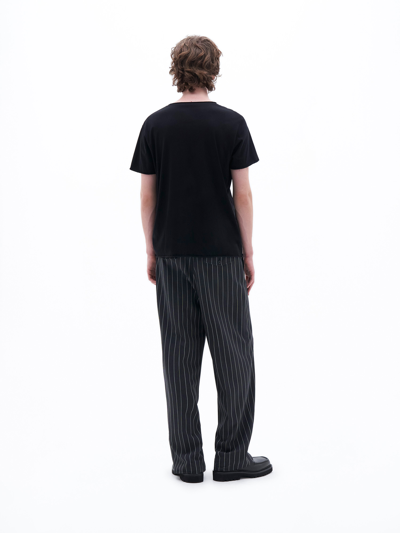 Filippa K Roll Neck Tee In Black