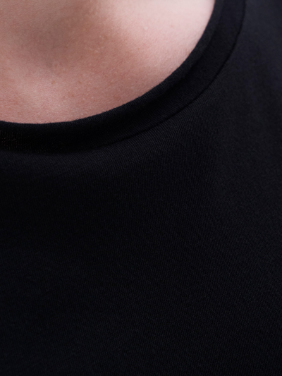 Filippa K Roll Neck Tee In Black