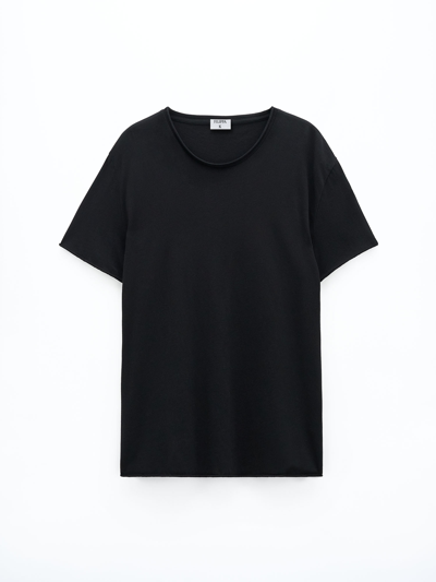 Filippa K Roll Neck Tee In Black
