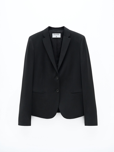 Filippa K Jackie Cool Wool Blazer In Black | ModeSens