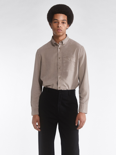 Shop Filippa K Zachary Tencel Shirt In Desert Taupe