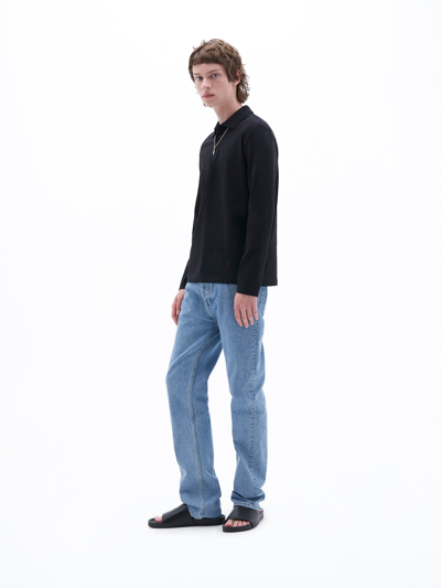 Filippa K Luke Stretch Polo Shirt In Black