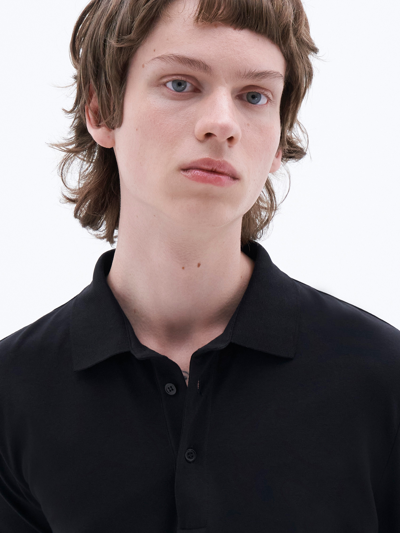 Filippa K Luke Stretch Polo Shirt In Black