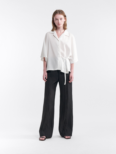 Shop Filippa K Sonya Tencel Shirt In White