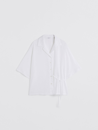 Shop Filippa K Sonya Tencel Shirt In White