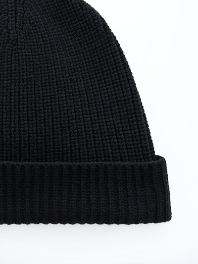 Filippa K Ribbed-knit Wool Beanie In Black