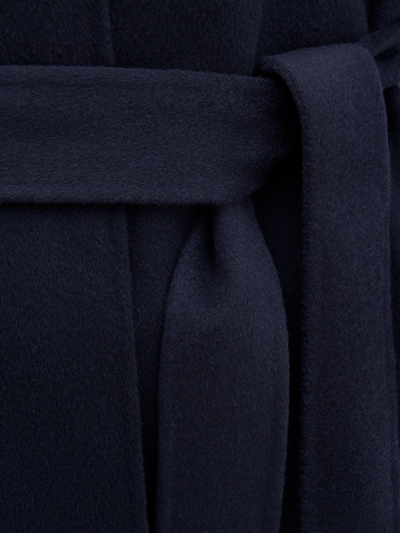 Filippa K Bailey Belted-wait Coat In Blue