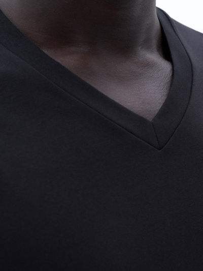 Filippa K Stretch V-neck Tee In Black