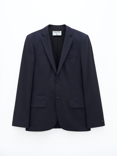 Filippa K Rick Wool Jacket In Blue