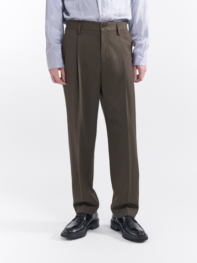 Filippa K Samson Wool Trousers In Green