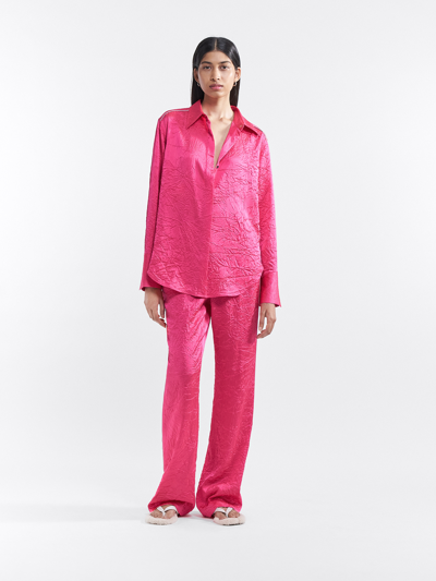 Shop Filippa K Crinkle Satin Shirt