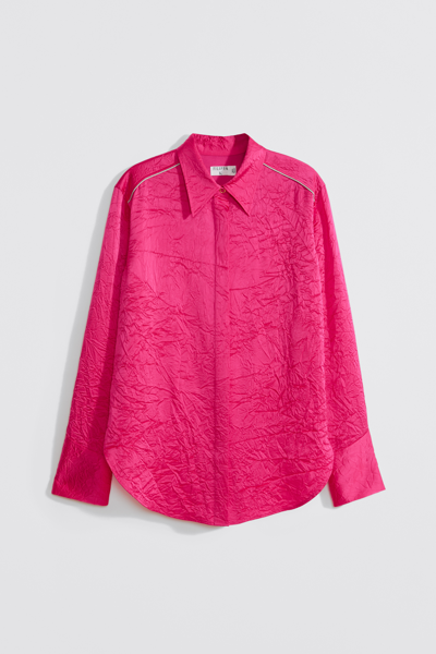 Shop Filippa K Crinkle Satin Shirt