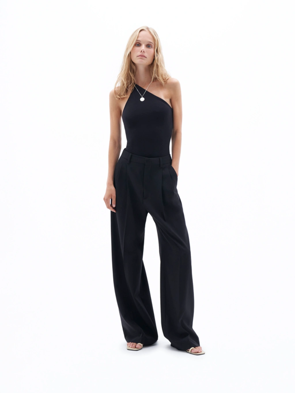 Filippa K Darcey Wool Palazzo Trousers In 1433 Black | ModeSens
