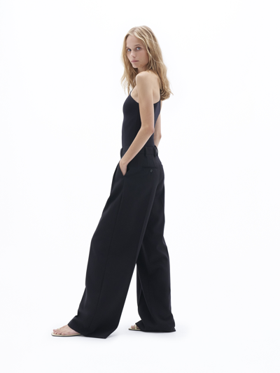 Filippa K Darcey Wool Palazzo Trousers In Black