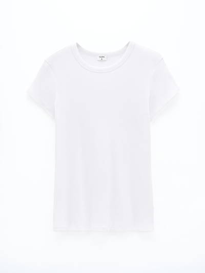 Shop Filippa K Fine Rib Tee In White