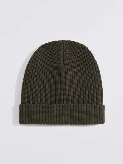 Shop Filippa K Merino Rib Hat In Green