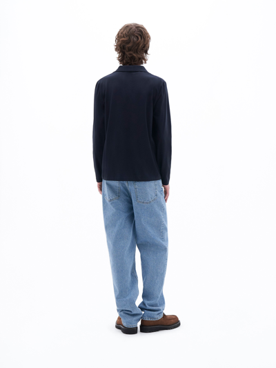 Filippa K Luke Stretch Polo Shirt In Blue