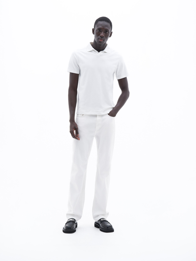 Filippa K Stretch Polo T-shirt In White