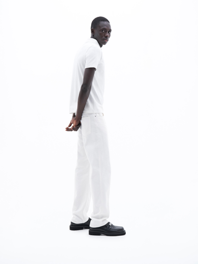 Filippa K Stretch Polo T-shirt In White