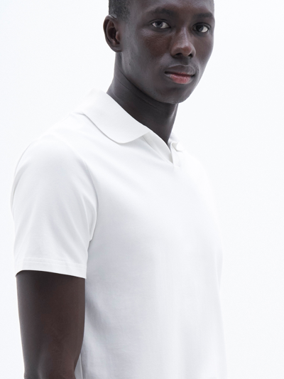 Filippa K Stretch Polo T-shirt In White