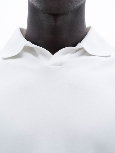 Filippa K Stretch Polo T-shirt In White