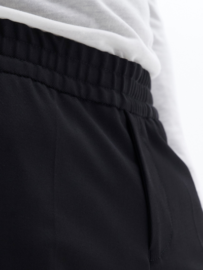 Filippa K Terry Cropped Trousers In Black