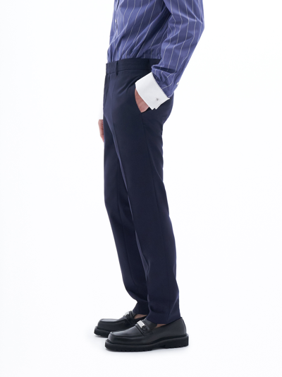 Filippa K Liam Wool Trousers In Blue