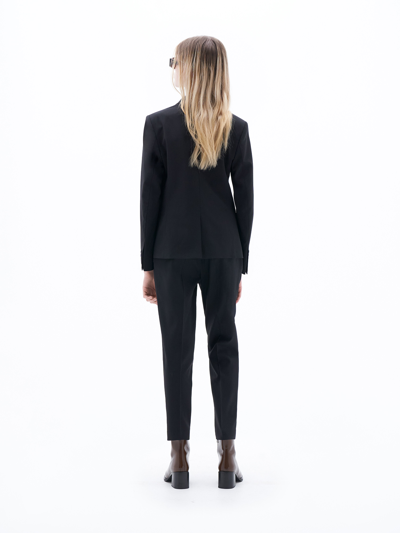 Filippa K Emma Cropped Cool Wool Trousers In Black