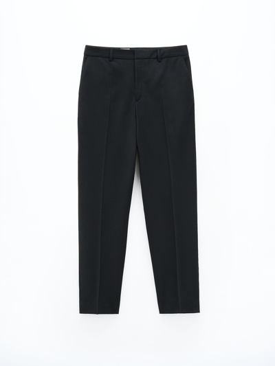 Filippa K Emma Cropped Cool Wool Trousers In Black