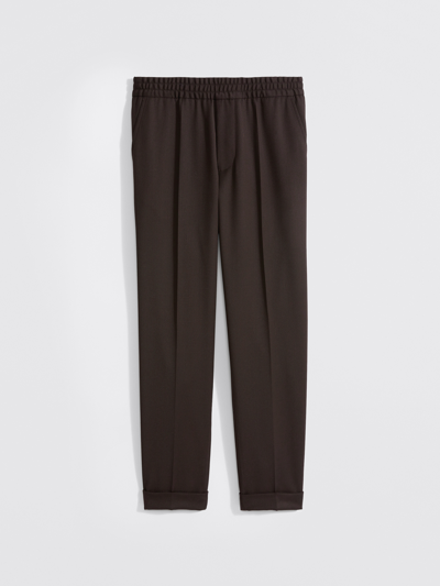 Shop Filippa K Terry Cropped Trousers In Brown