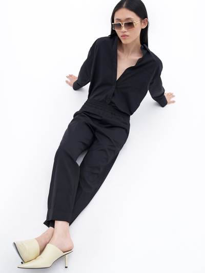 Filippa K Franca Cool Wool Trousers In Black