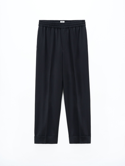 Shop Filippa K Franca Cool Wool Trousers In Black