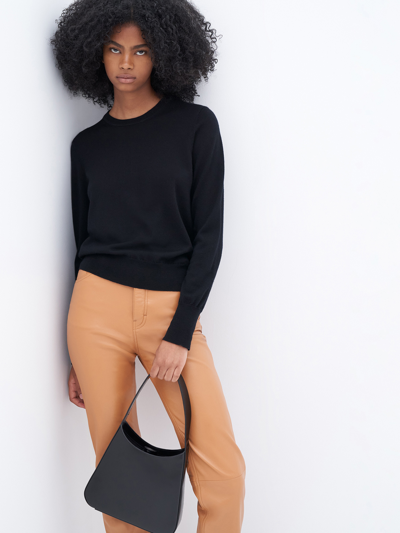 Filippa K Merino R-neck Sweater In Black