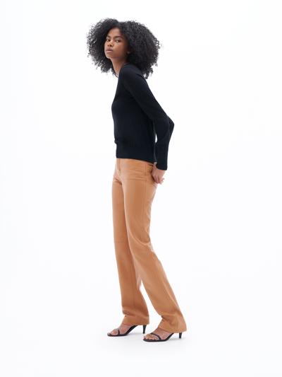Filippa K Merino R-neck Sweater In Black