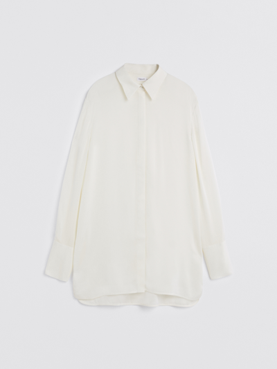 Shop Filippa K Leah Silk Shirt In White