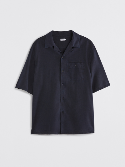 Shop Filippa K Charlie Tencel Shirt In Navy