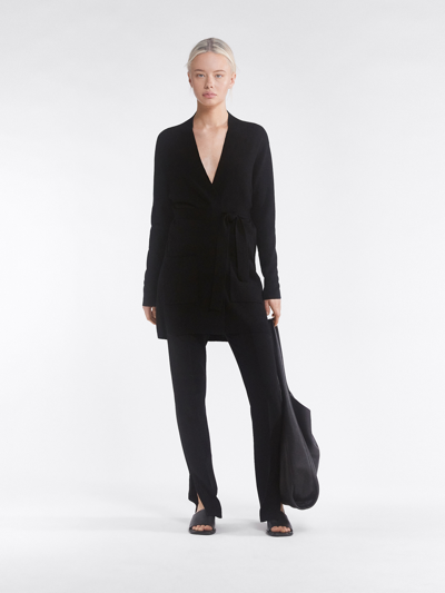 Shop Filippa K Belted Mid Cardigan In Black