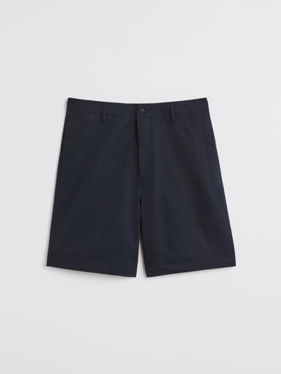 Shop Filippa K Flynn Cotton Shorts In Blue