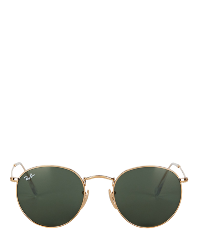 Shop Ray Ban Ray-ban Round Wire Sunglasses In Green