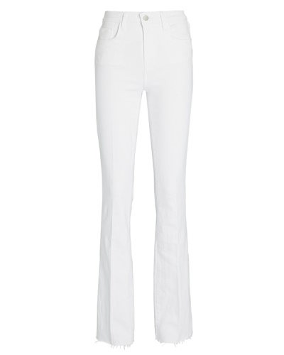 Shop L Agence L'agence Ruth High-rise Straight-leg Jeans In White