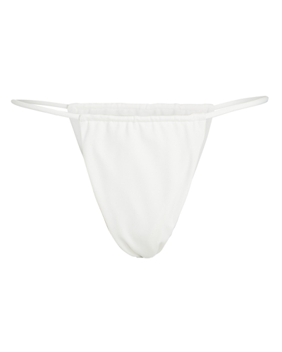 Shop Aexae Gathered Bikini Bottoms In White
