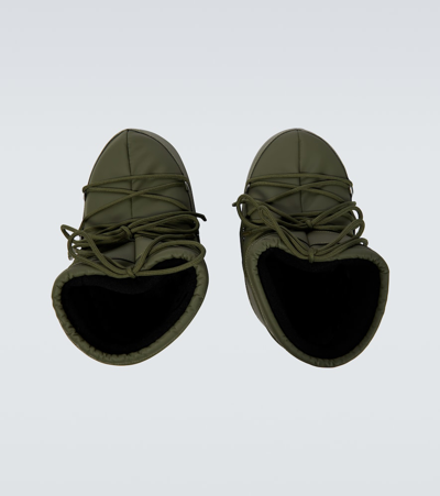 Moon Boot Icon Low Rubber Boots In Khaki