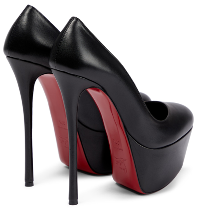 Shop Christian Louboutin Dolly 160 Leather Pumps In Black