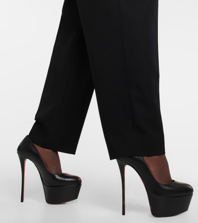 Christian Louboutin Women's Dolly Leather 160 Platform Pumps In Black