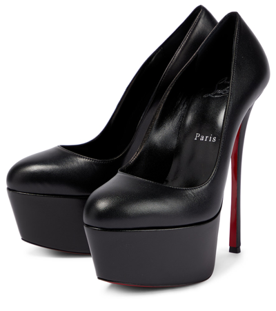 Shop Christian Louboutin Dolly 160 Leather Pumps In Black