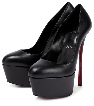 Christian Louboutin Women's Dolly Leather 160 Platform Pumps In Black