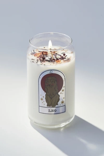Shop Urban Outfitters Zodiac Crystal Candle In Leo At
