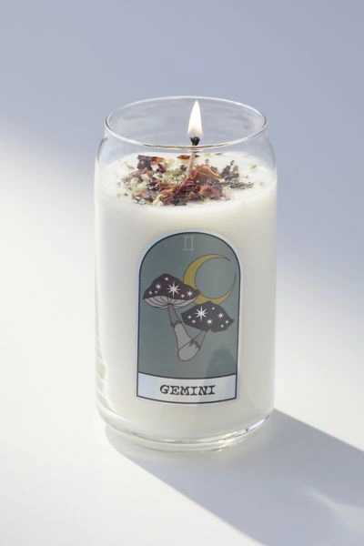 Shop Urban Outfitters Zodiac Crystal Candle In Gemini At