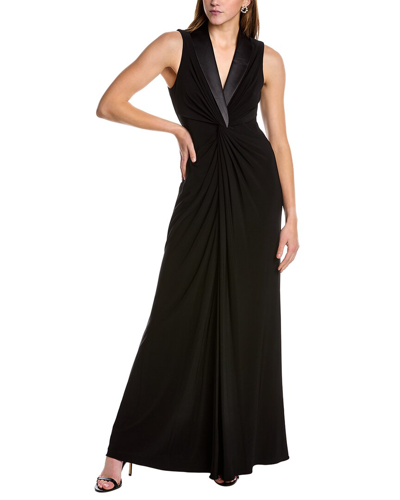 Shop Adrianna Papell Twisted Maxi Dress In Black