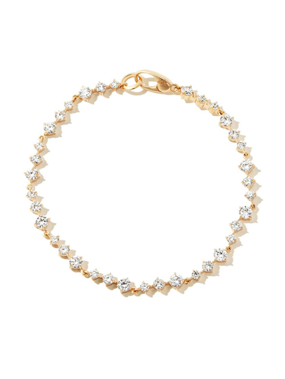 Shop Lizzie Mandler Fine Jewelry 18kt Yellow Gold Wave Éclat Diamond Tennis Bracelet